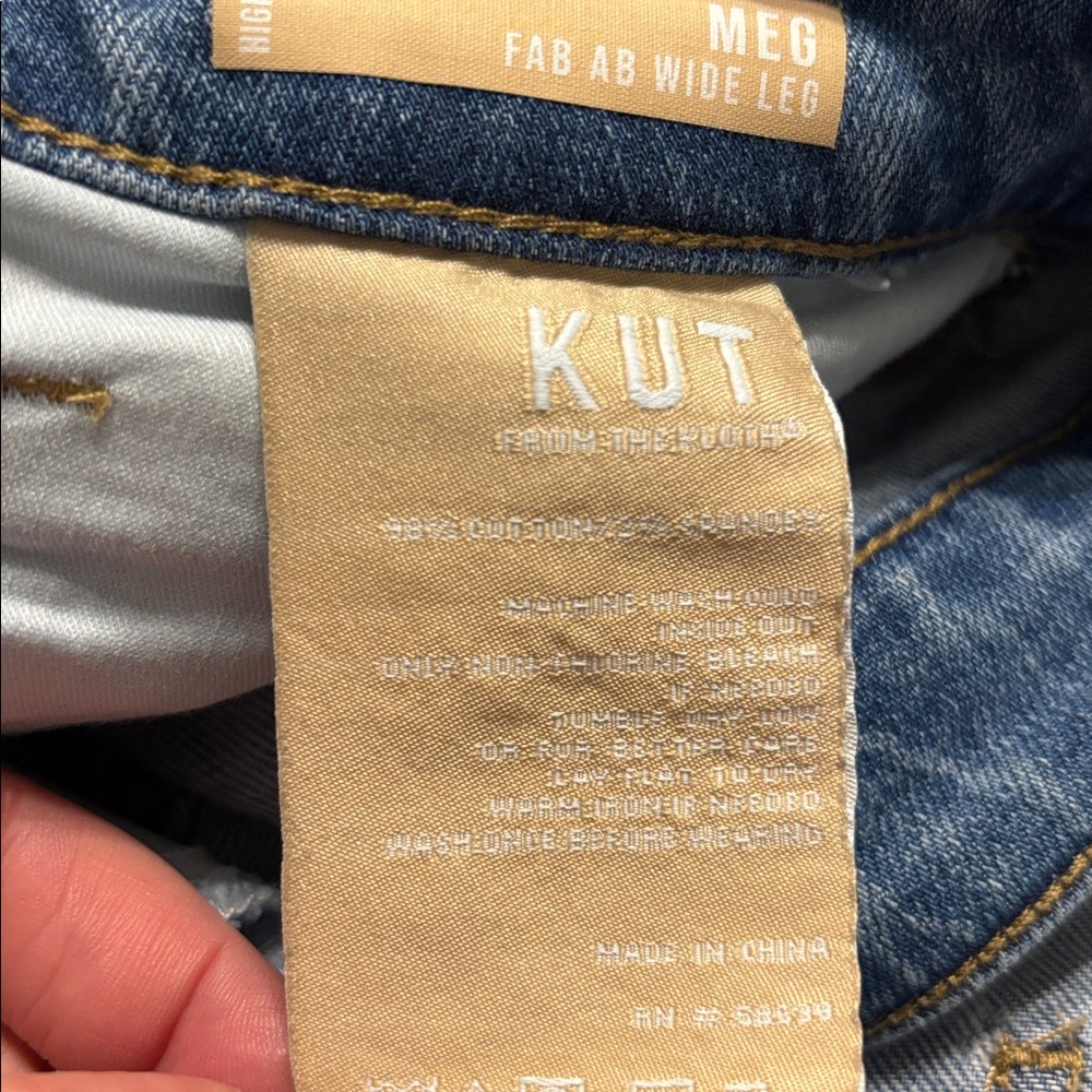 Kut From The Kloth Meg Wide Leg Plus Jeans - Picture 10 of 10